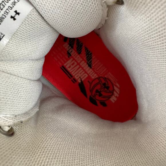 Under Armour Highlight HOVR Ace Sz 8.5 White Gold High-Top Volleyball Shoes - Picture 13 of 14